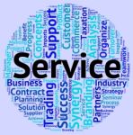 Service Word Means Help Desk And Assistance Stock Photo