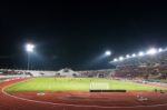 The Soccer Fans In The 700th Anniversary Stadium Stock Photo