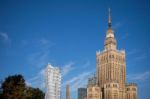 Palace Of Culture And Science In Warsaw Poland Stock Photo