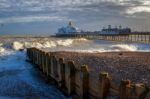 Eastbourne, East Sussex/uk - January 7 : View Of Eastbourne Pier Stock Photo