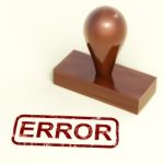 error rubber Stamp Stock Photo