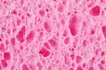 Pink Color Sponge Stock Photo