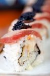 Fresh Sushi Choice Combination Assortment Selection Stock Photo