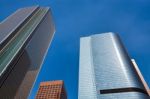 Financial District Of Los Angeles Stock Photo