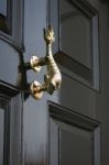 Traditional - Period -  Antique - Front Door Knocker Stock Photo