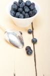 Fresh Blueberry Bowl Stock Photo