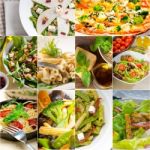 Healthy And Tasty Italian Food Collage Stock Photo