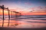 Old Wooden Bridge Stock Photo