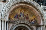 Partial View Of Saint Marks Basilica Venice Stock Photo