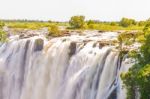 Victoria Falls In Zimbabwe Stock Photo