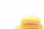 Orange Cake With White Background Stock Photo