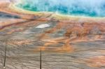 Grand Prismatic Spring Stock Photo