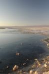 The Salar De Atacama At The Sunset Stock Photo