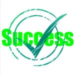 Tick Success Shows Progress Checkmark And Correct Stock Photo