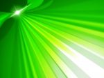 Green Rays Means Light Burst And Glow Stock Photo