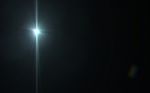 Digital Lens Flare In Black Background.beautiful Rays Of Light Stock Photo