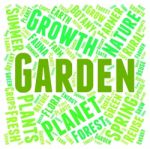 Garden Word Representing Outdoor And Gardening Stock Photo