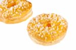 Two Glazed Donuts Stock Photo