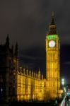 View Of Big Ben At Nighttime Stock Photo