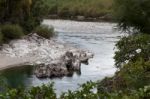 Unusual Rock Erosion Near Buller Gorge Stock Photo