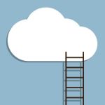 Ladder To Cloud Stock Photo