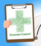 Prostate Cancer Shows Poor Health And Ailment Stock Photo