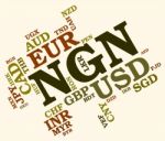 Ngn Currency Means Foreign Exchange And Banknote Stock Photo