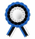 Estonian Rosette Represents Waving Flag And Celebration Stock Photo