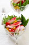 Crab Stick Salad Stock Photo