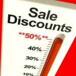 Fifty Percent Sale Discounts Stock Photo