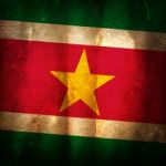 Grungy Flag Of Suriname Stock Photo