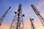 Telecommunication Tower Stock Photo