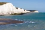 Seaford, Sussex/uk - August 15 : Seven Sisters In Sussex On Augu Stock Photo