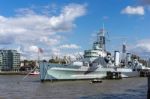 Hms Belfast Stock Photo