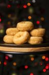 Fresh Baked Cinnamon Donuts Stock Photo