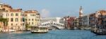 View Towards The Rialto Bridge In Venice Stock Photo