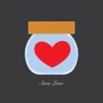 Heart In Jar  Illustration  Stock Photo