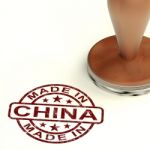 Made In China Stamp Stock Photo