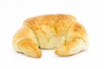 Fresh Croissant Isolated On White Stock Photo