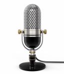 Retro Microphone Stock Photo