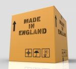 Made In England Means British Product 3d Rendering Stock Photo