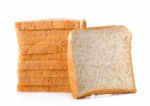 Whole Wheat Bread Isolated On The White Background Stock Photo