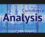 Analysis Word Represents Analyzing Investigation And Wordcloud Stock Photo