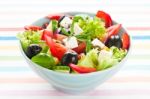 Greek Salad Stock Photo