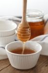 Honey Dipper Delicious Sweet Healthy Still Life Closeup Stock Photo