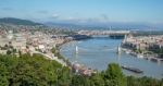 View Of The River Danube In Budapest Stock Photo