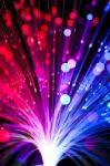 Optical Fiber Lighting Stock Photo