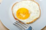 Egg Sunny Side Up Stock Photo