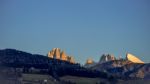 View Of The Dolomites From Villanders Stock Photo