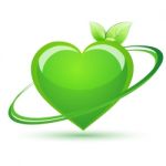 Recycle Heart Stock Photo